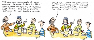 Arms Trade - Clare In The Community by Harry Venning